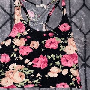 Floral crop top